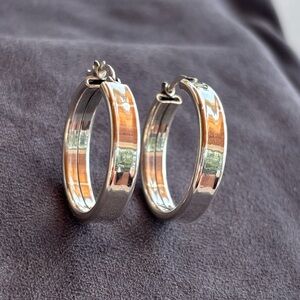 Silver 925 Hoop Earrings